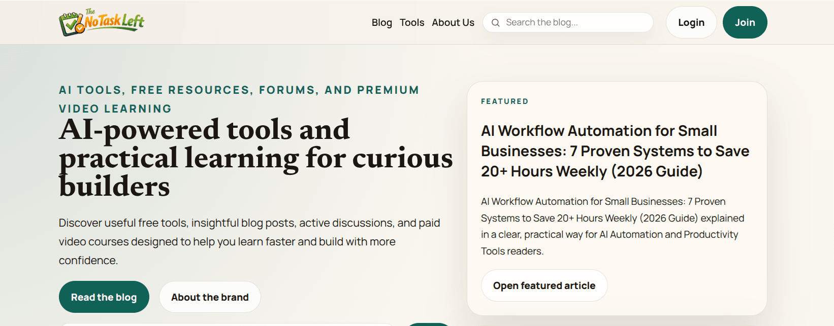 NoTaskLeft free tools preview